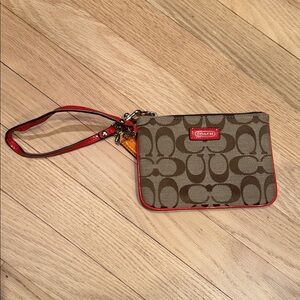Coach wristlet. Great for everyday or travel